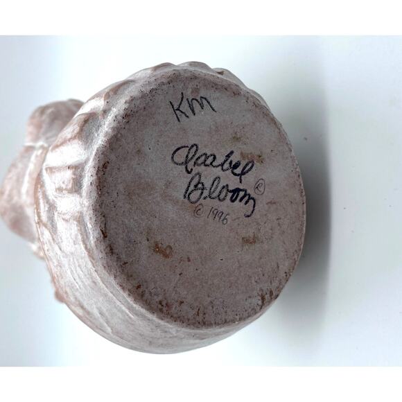 Vintage‎ Isabel Bloom retired Pink "Hope Angel" Artist Signed 1996 Candle holder - Picture 4 of 7